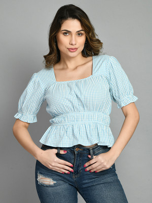 OTTAVIA Party Striped Women Blue Top