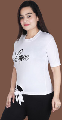 GEETU LOOKS Casual Solid Women White Top