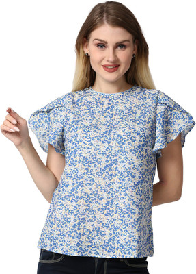 KILLER Casual Printed Women Blue Top