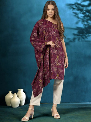 ANOUK Casual Printed Women Purple Top