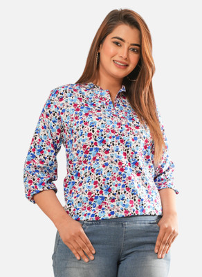 Pittra4ever Casual Printed Women Multicolor Top