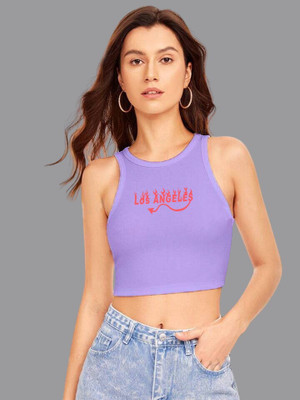 Tabadtod Casual Printed Women Purple Top