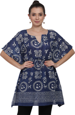 Cashmere Craft Casual Striped Women Blue Top
