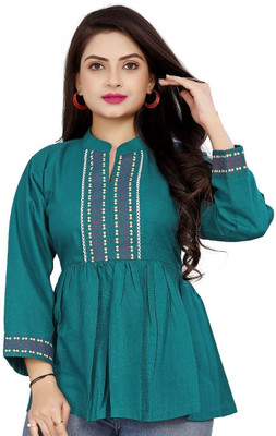 Manya Creation Casual Printed Women Multicolor Top