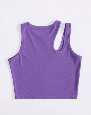 NQF Casual Self Design Women Purple Top