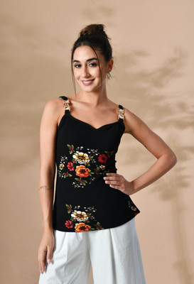 SFOTY Party Printed Women Multicolor Top