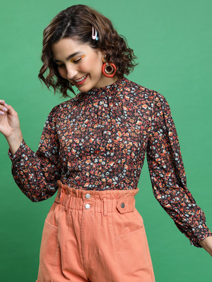 Tokyo Talkies Casual Printed Women Multicolor Top