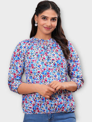 Himanc Enterprises Casual Printed Women Multicolor Top