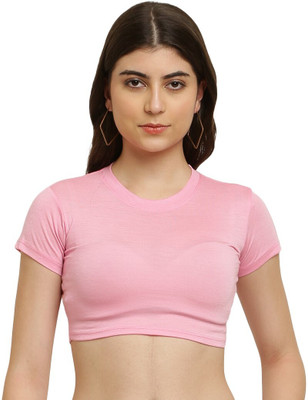 GLAMY COUTURE Casual Solid Women Pink Top