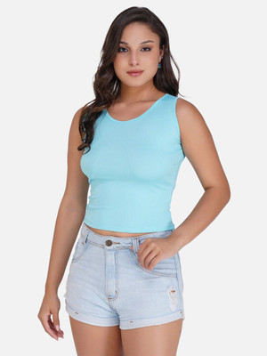 Soft and Soothe Casual Solid Women Green Top