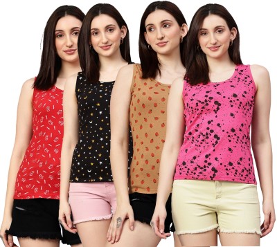 Eha Casual Graphic Print Women Multicolor Top