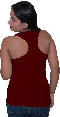 Mr Lier Casual Solid Women Maroon Top