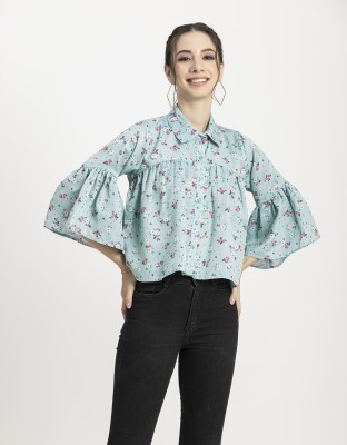 moomaya Casual Printed Women Multicolor Top