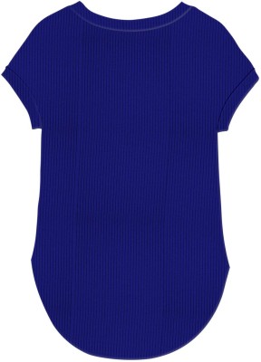 jovo Casual Solid Women Dark Blue Top