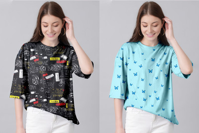 TULSI ENTERPRISE Casual Printed Women Multicolor Top