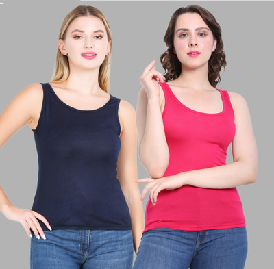 FASHA Casual Solid Women Multicolor, Brown, Pink Top