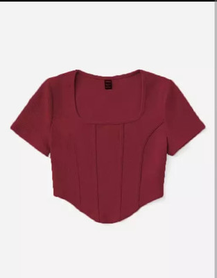 Trend For You Casual Solid Women Maroon Top