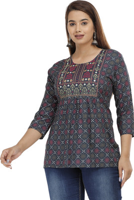Pankti Creation Casual Printed Women Multicolor Top