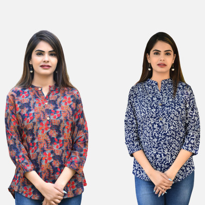 METRONAUT Casual Floral Print Women Multicolor Top