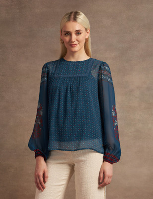 U.S. POLO ASSN. Casual Printed Women Multicolor Top