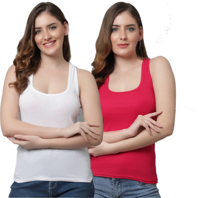 KEX Casual Solid Women White Top