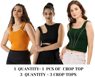 Prettify Casual Solid Women Multicolor Top