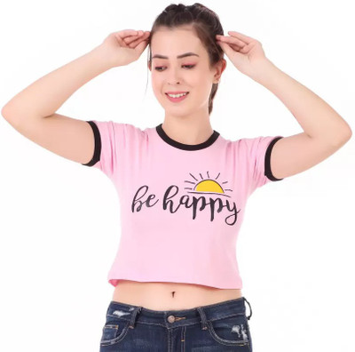 SDGP Casual Printed Women Pink Top