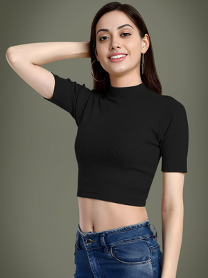 Dream Beauty Fashion Casual Solid Women Black Top