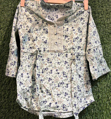 lmr threads Casual Floral Print, Printed Women Yellow Top