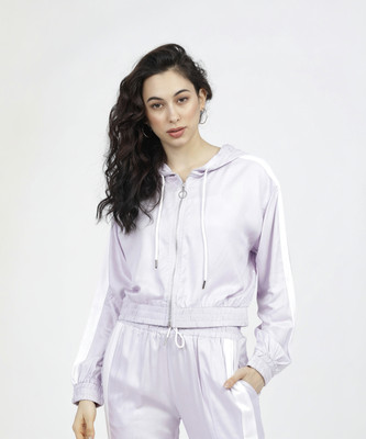 Tokyo Talkies Casual Solid Women Purple Top