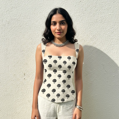 Aahwan Casual Printed Women White Top
