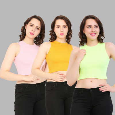 DIAZ Casual Solid Women Multicolor Top