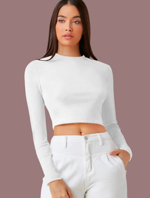 Dream Beauty Fashion Casual Solid Women White Top