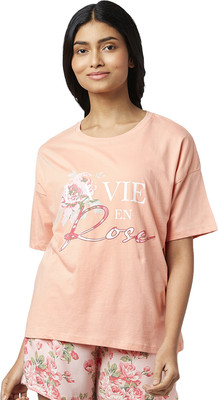 Dreamz by Pantaloons Casual Printed Women Orange Top