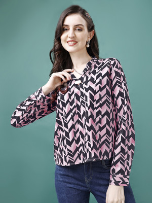 MIRCHI FASHION Casual Geometric Print Women Multicolor Top