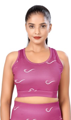 POOJARAN Women Sports Non Padded Bra(Multicolor)