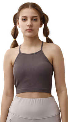 AANZIA Casual Solid Women Brown Top