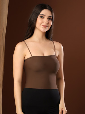 Paavki Casual Solid Women Brown Top