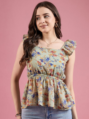 Dressberry Party Printed Women Multicolor Top