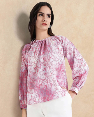 RAREISM Party Printed Women Grey Top