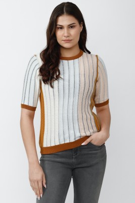 VAN HEUSEN Casual Striped Women Multicolor Top