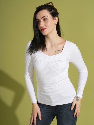 Globus Casual Self Design Women White Top