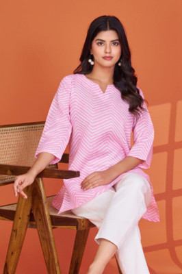 ROOP LAVANYA Casual Solid Women Pink Top