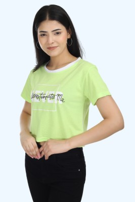 Kamedge Party Self Design Women Green Top