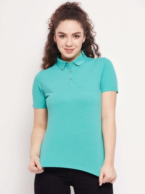 MADAME Casual Solid Women Light Green Top