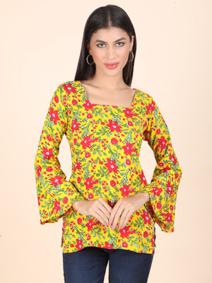 kurtikraft Casual Floral Print Women Multicolor Top
