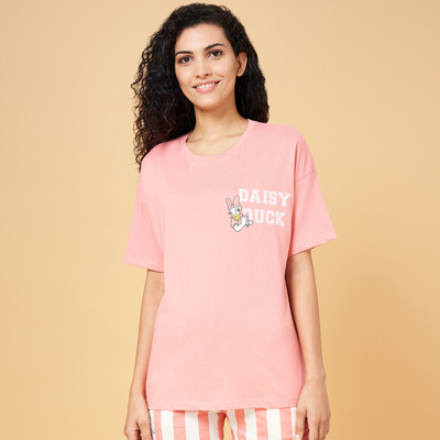 Dreamz by Pantaloons Casual Printed Women Pink Top