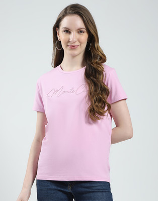 MONTE CARLO Casual Printed Women Pink Top