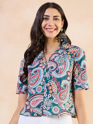 ANOUK Casual Floral Print Women Multicolor Top