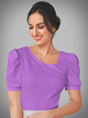 NAVYANKAA Casual Solid Women Light Blue Top